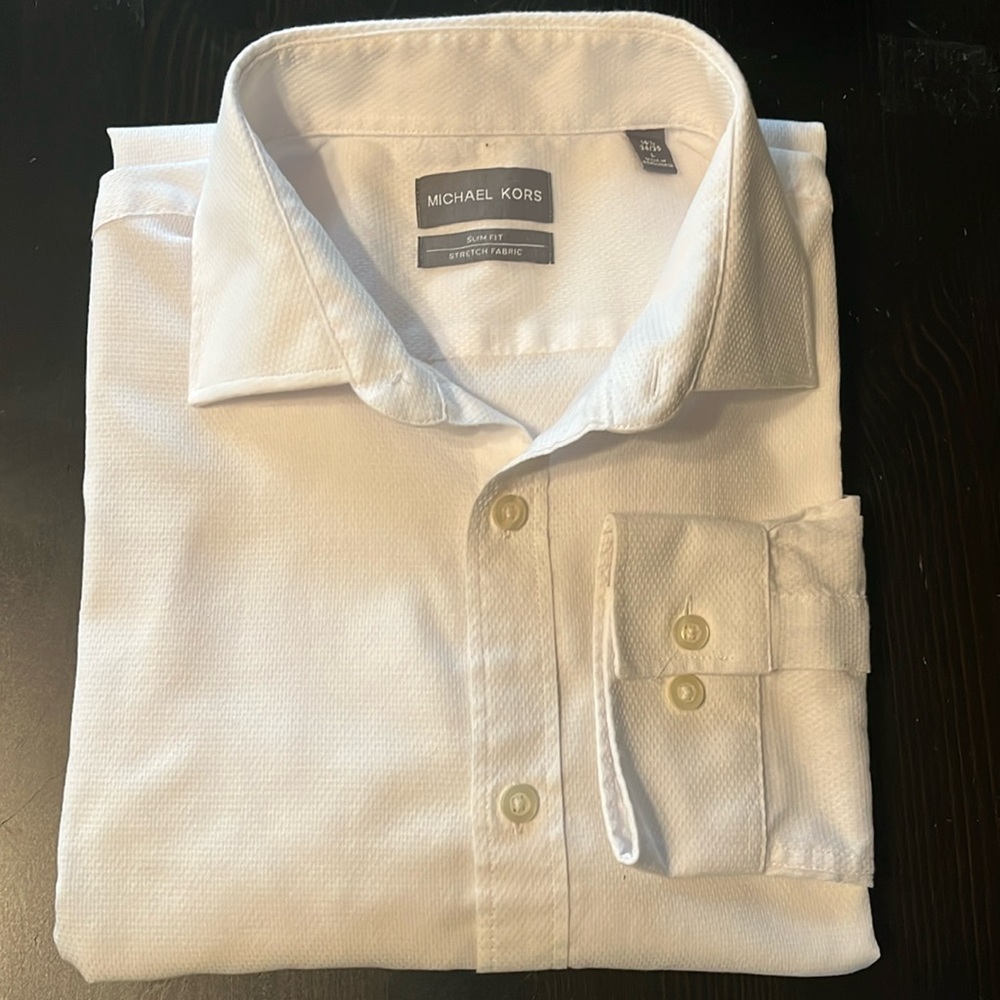 Michael KORS Long Sleeve Slim Fit Shirt. Size L